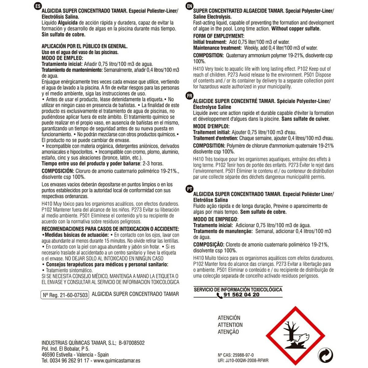 Algicida EDM 81715 5 L